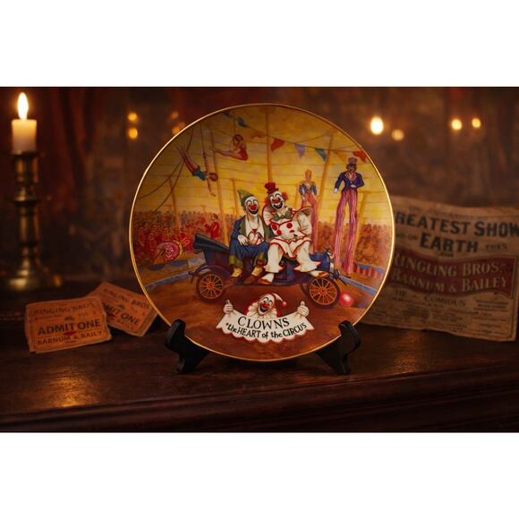 Other - Vintage Ringling Bros & Barnum & Bailey Circus Plate called Clowns